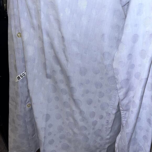 Etro Milano Light Blue Patterned Dress Shirt Size 40 Made In Italy - Picture 3 of 8